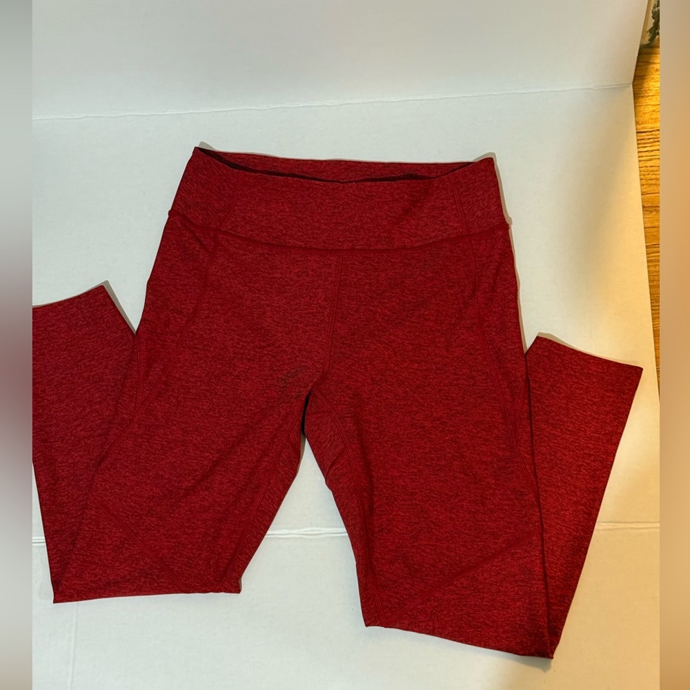 Outdoor Voices Red High-Waisted Leggings size m - Picture 2 of 5